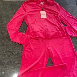 Juicy Couture Vibrant Pink Velour Set